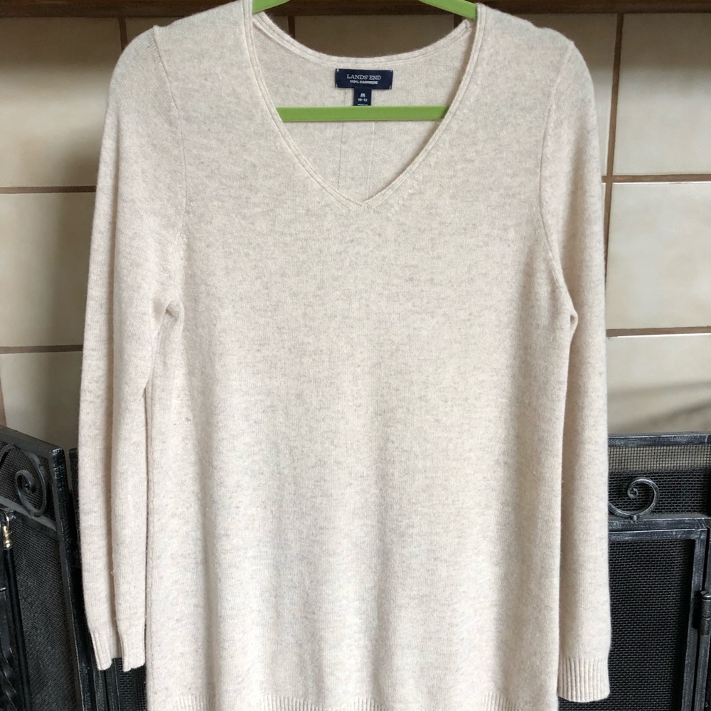 100% Cashmere Tunic Sweater M